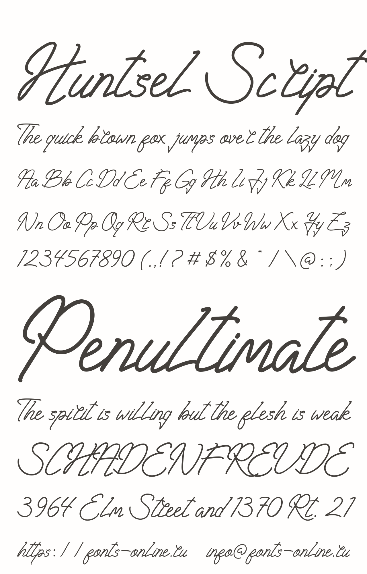 Huntsel Script Free Font Download
